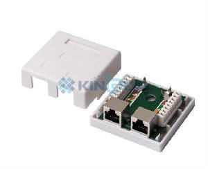 KD-WP6037-C6, Kingda, FTP CAT6 Surface Mount box,2ports