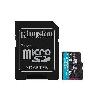 SDCG4/64GB, Kingston 64GB microSDXC Canvas Go Plus Gen4 200MB/s A2 U3 V30 Card + Adapter