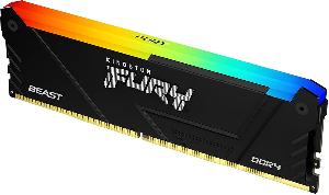 KF432C16BB12A/16 Kingston Memory 16GB  3200MT/s DDR4 CL16 DIMM 1Gx8 FURY Beast RGB
