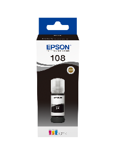  108 - C13T09C14A, EPSON, Ink, Black Ink Bottle 70ml, 5,700 pages.