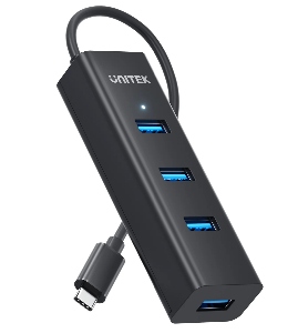  Y-3089Z01, UNITEK, USB HUB, Type-C 5Gbps To 4*USB-A.