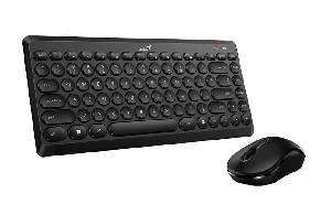  Q8000, Genius, Keyboard, Wireless Slim  Keyboard + Mouse Black.