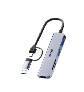 H1320A UNITEK 5-in-1 USB-C 5Gbps Hub with USB-A Adapter H1320A UNITEK 5-in-1 USB-C 5Gbps Hub with USB-A Adapter