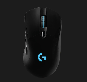 G703, Logitech Wireless Gaming Mouse with HERO Sensor, DPI 100–25,600, Charging/data cable 1.8m, BLACK (L910-005640)