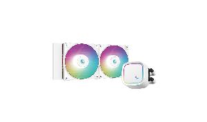  LE520 WH, DEEPCOOL, Liquid AIO Cooler, Universal, 282mm, TDP 220W, PWM 500~2250RPM, ≤32.9dB, 3+4+3-pin, ARGB, White.