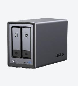 Storage system UGREEN NASync DXP2800 (25369) Dual-slot Desktop NAS, Intel N100, 8GB, Diskless, USB, Type-C, HDMI, RJ45, Space