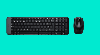  MK220, LOGITECH, Keyboard, Wireless, Only EN, BLACK.