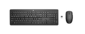 18H24AA, HP 230 Wireless Mouse and Keyboard Combo, 2.4GHz, 1600 dpi, Black