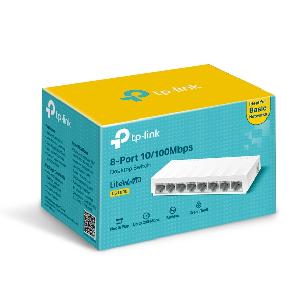 LS1008, TP-Link, 8-Port 10/100Mbps Desktop Switch RJ45 ports, 