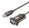  Y-105, UNITEK, USB Adapter, 1.5M, USB to RS232 Serial Adapter , Black.