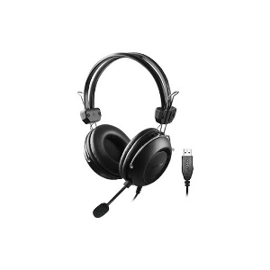 HU-35 A4Tech  ComfortFit Stereo USB Headset,  noise-cancelling Black USB Length:2m 