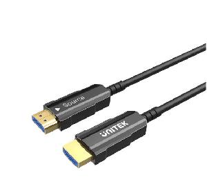  C11072BK-50M, UNITEK, HDMI Cable, 50M, HDMI2.0, 4K Active Optical Cable, Black.