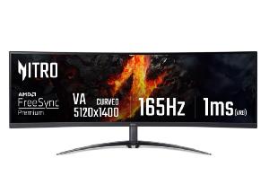 UM.MX2EE.V01 ACER Nitro XZ452CU 44.5" W,1500R Curved, VA DQHD32:9, 5120x1440,165Hz,1ms,HDR 450nits,99% sRGB+Type-C(90W)