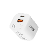 P1125AWH01-EU UNITEK max 33W Wall Charger, EU, USB-A + USB-C Output, White