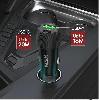 P1400A, UNITEK 38W 2-Port Car Charger (USB-C PD 20W + USB-A QC3.0), Black