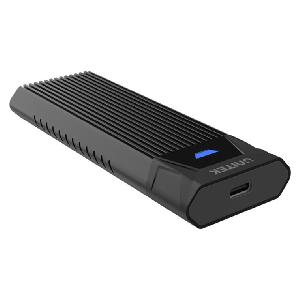 S1203ABK ,UNITEK, USB3.1 Gen2 to M.2 (PCIe/NVMe) Enclosure, USB3.1 Gen2 C to C Cable, Black Color