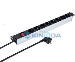  KD-PDU-GM-1U-P8, KINGDA, Surge Protector, 19" Power distribution unit,German type.