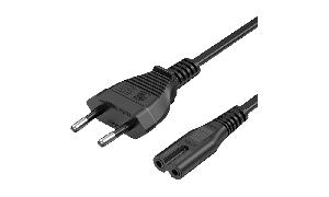 VENTION ZCLBAC 2-Prong Power Cord cable 1.8M C7 Connector EU Plug	