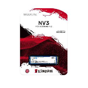 SNV3S/1000G Kingston SSD 1000G NV3 M.2 2280 PCIe 4.0 NVMe SSD  Up to 6,000MB/s read, 4,000MB/s write