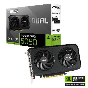 DUAL-RTX5050-O8G ASUS Graphic Card GeForce RTX 5050 8GB GDDR6 OC 90YV0N72-M0NA00