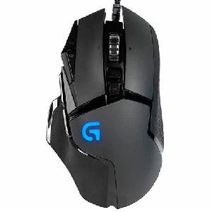 G502, Logitech High Performance Gaming Mouse, 100–25,600 DPI, 11 Buttons, RGB, 2.1m USB, 1Y, (L910-005470)