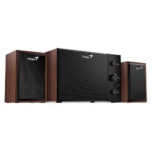 SW-2.1 350 Wood-EU, Genius, Speakers with subwoofer15W (RMS) Subwoofer: 8 watts, Satellite speaker: 3.5 watts x 2