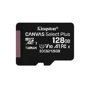 SDCS2/128GBSP, Kingston 128G micSD Select Pls 100R C10 SDCS2/128GBSP, Kingston 128G micSD Select Pls 100R C10