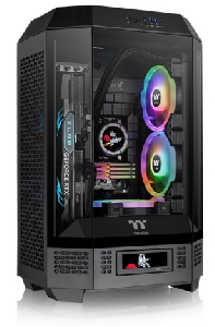  The Tower 300, THERMALTAKE, CASE, Black, mATX, 2x140mm Fans, AIO 420mm, air 210mm, GPU 400mm, 3x3.5”, Type-C, USB 3.0x2, Aud