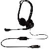  PC960, Logitech, Earphone, L981-000100,  computer headset, noise-cancelling mic,  USB 2.4 m, Black.