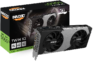 GEFORCE RTX 5060 Ti 16GB, INNO3D, VIDEO CARD, TWIN X2 GDDR7 Windows 11, Linux, FreeBSDx86, 3x DisplayPort 2.1b, 1x HDMI 2.1b