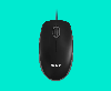  B100, LOGITECH, Mouse,  optical 1000 DPI, 3 Buttons, 90 g, 1.8m USB, BLACK.