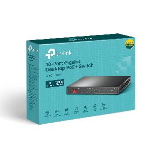 TL-SG1210MP 10-Port Gigabit Desktop Switch with 8-Port PoE+