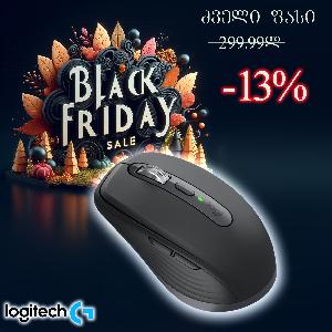 MX Anywhere 3S, Logitech mouse 2.4GHZ/BT, 200-8000 DPI, 6 buttons, Black (L910-006929 )