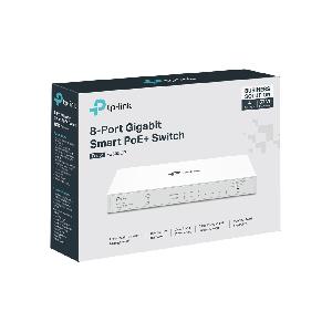 Festa FS308GP, TP-Link, 8-Port Gigabit Smart Switch with 4-Port PoE+ 62W