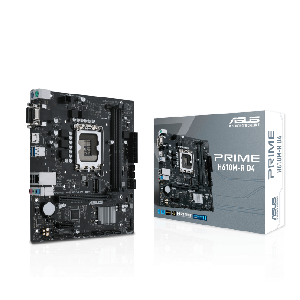 PRIME H610M-R D4-SI, ASUS, MB, LGA1700, PCIe 4.0, 2xDDR4, 1xM.2, 2xSATA, COM, D-Sub, DVI-D, HDMI .