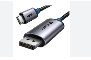 UGREEN CM556 (25158), Type C to DisplayPort, 2m, Black/Grey