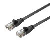  C1811GBK, UNITEK, Pach Cord, 3M, CAT.6 Flat Cable - RJ45 (8P8C) Male, Black Color.
