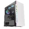 H200 TG Snow RGB ThermalTake, White, ATX Mid Tower Chassis, Rear 1/120mm, 4mm Tempered Glass, CA-1M3-00M6WN-00