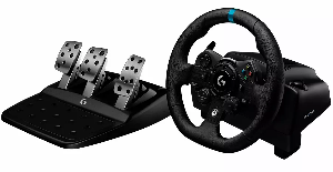  G923, Logitech, Game Controller, Racing Wheel and Pedals - PC/XB - BLACK - USB.