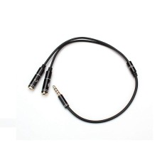  KD-3.5STEREOM2RCAF, KINGDA, Cable, audio cable - one 3.5 pin 2 fimale 3.5audio plug for mic and stereo sound separately.