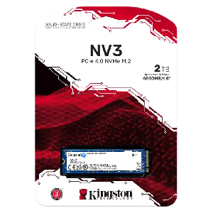 SNV3S/2000G Kingston SSD 2000G NV3 M.2 2280 PCIe 4.0 NVMe SSD  Up to 6,000MB/s read, 5,000MB/s write
