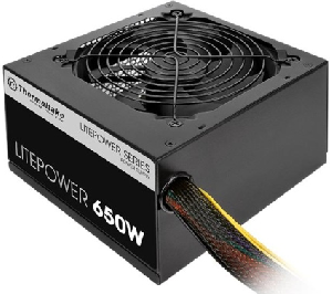 Litepower 650W, ThermalTake, Power Supply, ATX 2.3 & EPS, 12cm,EU,230V, PS-LTP-0650NPCNEU-2