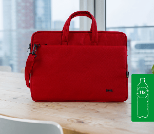 24449 TRUST BOLOGNA LAPTOP BAG 16″ ECO RED