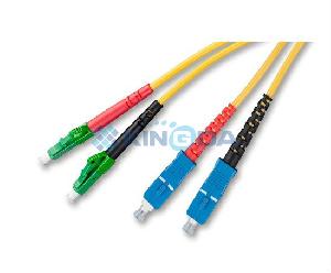 KD-FO6028-B, Kingda, SC/PC-LC/APC Duplex Jumper, Singlemode 2m