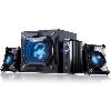  SW-G2.1 2000 II, Genius, Speaker, 45W (Subwoofer: 29W), 2.1 System for Gaming and Media, Wall-mountable, Black / Blue.