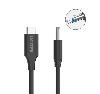  C14117BK-1.8M, UNITEK, Cable, 1.8M, 65W Type-C to DC4.5*3.0mm Charging Cable for HP Laptops.