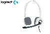 H150, Logitech Corded Stereo Headset - Cloud White - Dual Plug  L981-000350