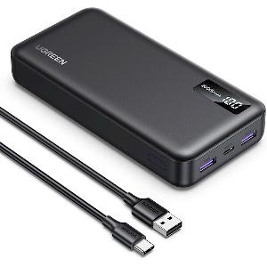  PB312(25683), UGREEN, Power Bank, 2000mAh, USB Type-C Two-way, Black.