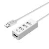  Y-2146, UNITEK, USB HUB, USB2.0 4-Port Hub (0.11M Cable), White.