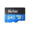 NT02P500ECO-064G-S, Netac P500 ECO MicroSDXC 64GB U1/C10, retail pack card only